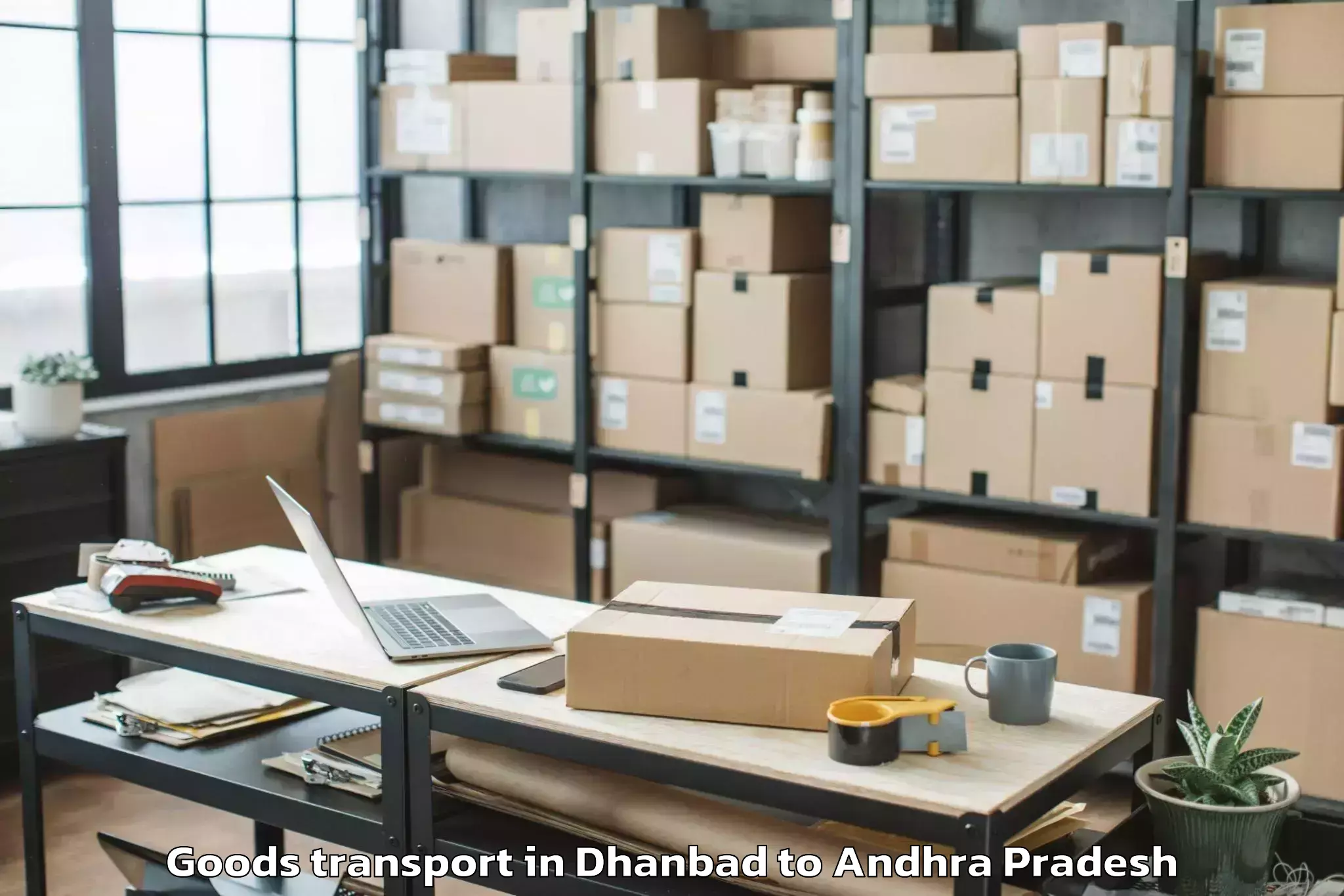 Professional Dhanbad to Chirala Goods Transport